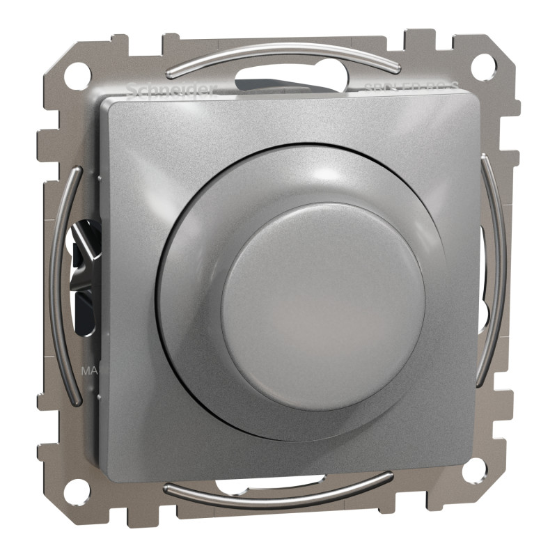 Світлорегулятор поворотний LED RC 3-370 В Алюміній 71х46mm polyamide [SDD113501] Sedna Design & Elements Schneider Electric