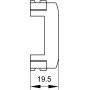 Розетка комп'ютерна RJ45 AMP категорія 5е екранована 1 модуль білий [76647B] ДКС Brava