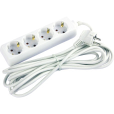 Удлинитель 3м с з/к 4 гнезда без выключателя baby protect [s042010] e.es.4.3.z.b E.NEXT