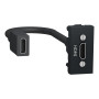 Розетка HDMI 1 модуль антрацит [NU343054] ABS-UV Unica New Шнейдер Електрік