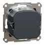 Возвратный LED диммер RC 3-370Вт ASFORA 83x83x47mm антрацит [EPH6800171] Schneider Electric