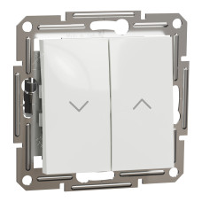 Выключатель для жалюзи ASFORA 71x71x43mm белый [EPH1370121] Schneider Electric