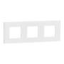 Рамка 3-постовая 85x234x10,25mm матовый белый [NU600679] PC Unica Deco Signature Шнейдер Електрік