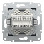 Розетка компьютерная RJ45 UTP кат.6 Asfora черная ABS [EPH4800171] Шнейдер Электрик
