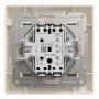 Выключатель одноклавишный Asfora с рамкой самозажимной ABS слоновая кость [EPH0100123] Шнейдер Электрик