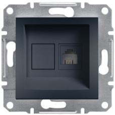 Розетка телефонна RJ11 Asfora черная ABS [EPH4100171] Шнейдер Электрик