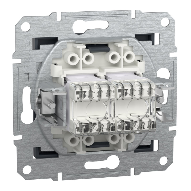 Розетка компьютерная RJ45 UTP кат.6 Asfora черная ABS [EPH4800171] Шнейдер Электрик