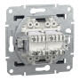 Розетка компьютерная RJ45 UTP кат.6 Asfora черная ABS [EPH4800171] Шнейдер Электрик