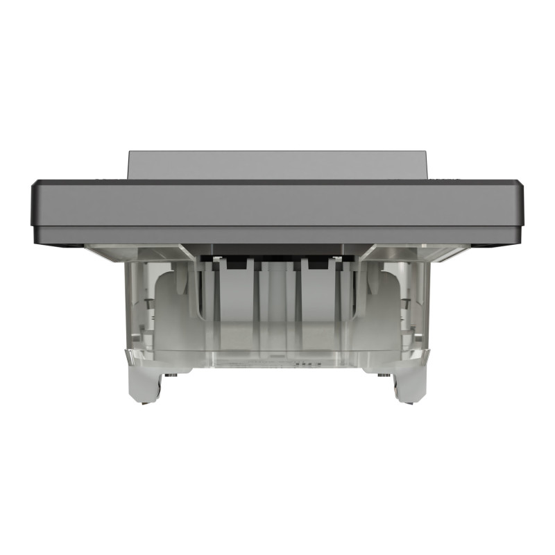 Выключатель одноклавишный IP44 Asfora с рамкой самозажимной ABS черный [EPH0100271] Шнейдер Электрик