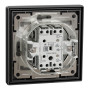 Выключатель одноклавишный IP44 Asfora с рамкой самозажимной ABS черный [EPH0100271] Шнейдер Электрик