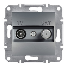 TV-SAT розетка конечная Asfora сталь ABS [EPH3400162] Шнейдер Электрик