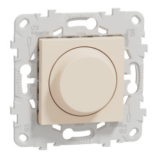 Светорегулятор поворотный Бежевый 74.5х74.5х47mm [NU551444] Unica New Schneider Electric