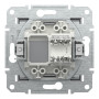Розетка комп'ютерна RJ45 UTP кат.5Е Asfora сталь ABS [EPH4300162] Шнейдер Електрік