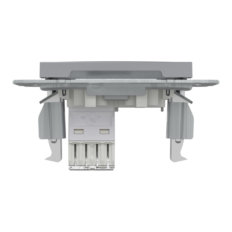 Розетка комп'ютерна RJ45 UTP кат.5Е Asfora сталь ABS [EPH4300162] Шнейдер Електрік