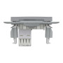Розетка комп'ютерна RJ45 UTP кат.5Е Asfora сталь ABS [EPH4300162] Шнейдер Електрік