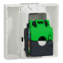 Розетки компьютерные RJ45 Белый 45х45х40.5mm ABS-UV [NU341318] Unica New Schneider Electric