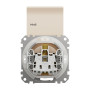Розетка с з.к. с шторками и крышкой IP44 бежевий [SDD212024] ABS-UV Sedna Design&Element Шнейдер Электрик