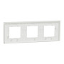 Рамка 3-постовая 85x234x10,25mm матовый белый [NU600679] PC Unica Deco Signature Шнейдер Електрік