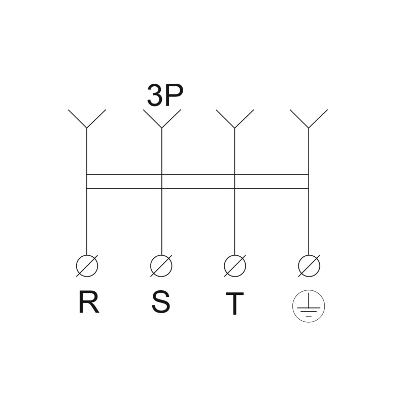 Розетка с защитной крышкой 25А 3Р+PE IP44 каучуковая [A0250010006] АСКО