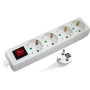Удлинитель 3м с з/к 4 гнезда с выключателем baby protect [s042013] e.es.4.3.z.s.b E.NEXT