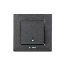 Кнопка звонка Karre Plus 55 с рамкой ABS дымчатый [WDTC90192DG-UA1] Panasonic