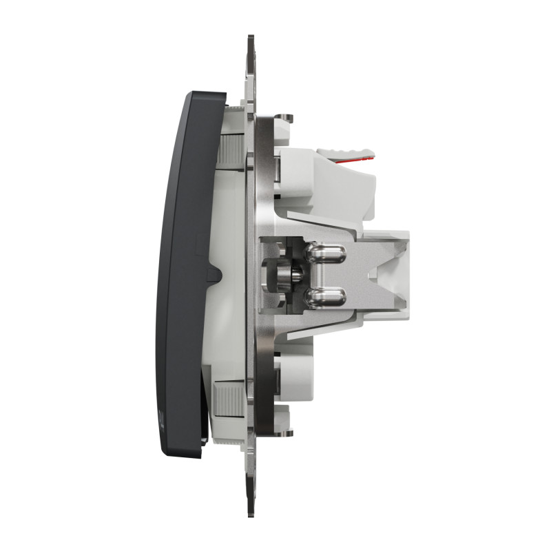 Одноклавишный выключатель IP44 Черный 73х73х38mm ABS-UV [SDD214101] Sedna Design & Elements Schneider Electric
