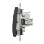 Одноклавишный выключатель IP44 Черный 73х73х38mm ABS-UV [SDD214101] Sedna Design & Elements Schneider Electric