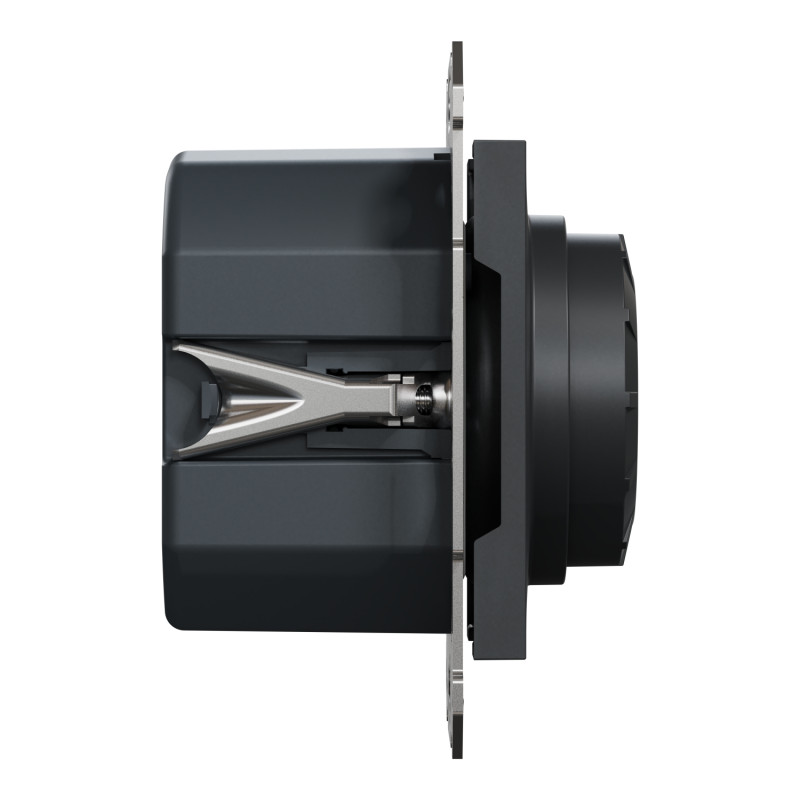 Возвратный LED диммер RC 3-370Вт ASFORA 83x83x47mm антрацит [EPH6800171] Schneider Electric