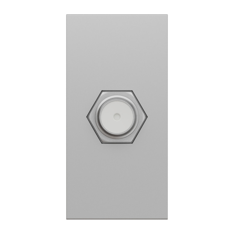 Розетка Coaxial F-type Алюминий 45х22.5х35mm ABS-UV [NU346830] Unica New Schneider Electric
