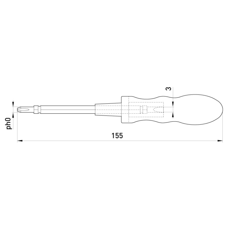Викрутка-індикатор 4,5x190мм прямий+хрестова PH1 100-500V AC [t001107] e.tool.test07 E.NEXT