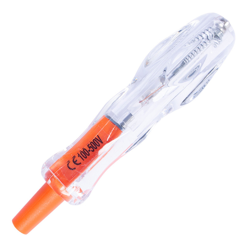 Викрутка-індикатор 4,5x190мм прямий+хрестова PH1 100-500V AC [t001107] e.tool.test07 E.NEXT