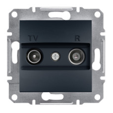 TV/R розетка 4dB проходная Asfora антрацит ABS [EPH3300271] Шнейдер Электрик