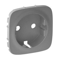 Накладка 2к+З розетки Valena Allure алюминий [755207] Legrand