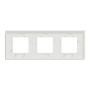Рамка 3-постовая 85x234x10,25mm матовый белый [NU600679] PC Unica Deco Signature Шнейдер Електрік