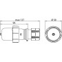 Силова вилка універсальна 230В переносна IP67 Schuko синя [4482127] EEVG-16 ETI
