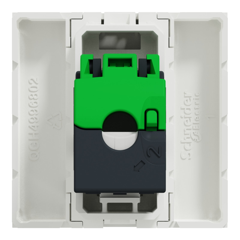 Розетки компьютерные RJ45 Белый 45х45х40.5mm ABS-UV [NU341318] Unica New Schneider Electric
