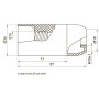 Патрон E14 56х26mm пластик білий [s9100010] e.lamp socket.E14.pl.white E.NEXT