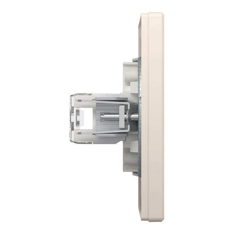 Розетка компьютерная с рамкой RJ45 UTP кат.6 Asfora слоновая кость ABS [EPH4700123] Шнейдер Электрик