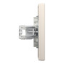 Розетка компьютерная с рамкой RJ45 UTP кат.6 Asfora слоновая кость ABS [EPH4700123] Шнейдер Электрик