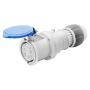 Силовая розетка 2P+E 63А 230В переносная IP44 синяя [GW63016H] IEC 309 HP GEWISS
