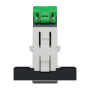 Розетка компьютерная RJ45 категория 6STP 2 модули антрацит [NU341754] ABS-UV Unica New Шнейдер Электрик