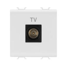 TV розетка конечная Chorusmart глянцевая белая [GW10367] Gewiss
