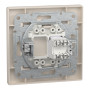 Розетка компьютерная с рамкой RJ45 UTP кат.6 Asfora слоновая кость ABS [EPH4700123] Шнейдер Электрик