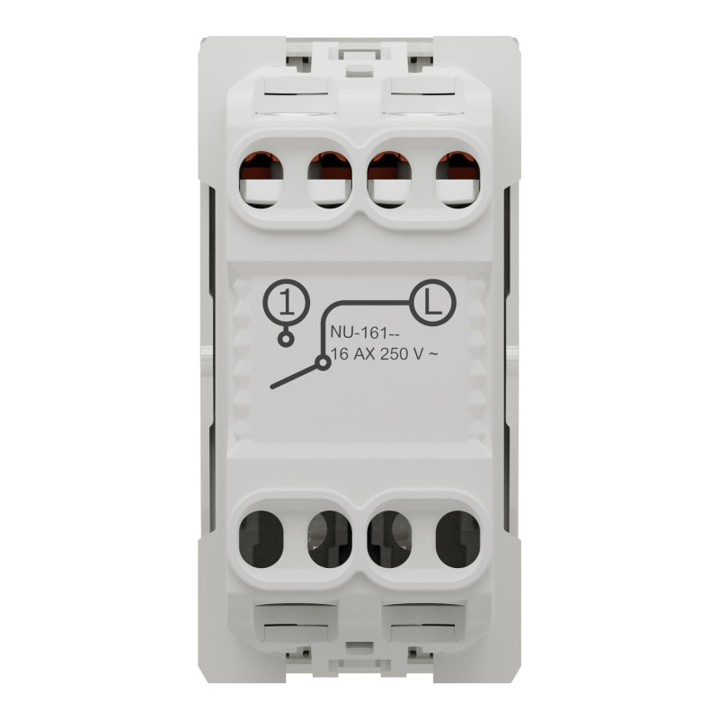 Выключатель 16А Белый 45х22.5х34.25mm ABS-UV [NU316118] Unica New Schneider Electric