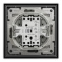 Выключатель одноклавишный IP44 Asfora с рамкой самозажимной ABS черный [EPH0100271] Шнейдер Электрик