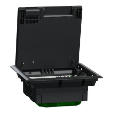 Лючок напольный 4 модуля 200x70x200мм пластик [INS52120] Unica System+ Schneider Electric
