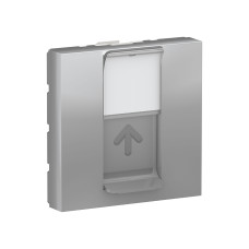 Центр плат RJ45Keystone/Systimax Алюминий [NU946130] Unica New Schneider Electric