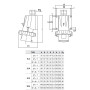 Силовая вилка 3P+N+E 16А 400В стационарная IP67 красная [GW60431] IEC 309 HP GEWISS