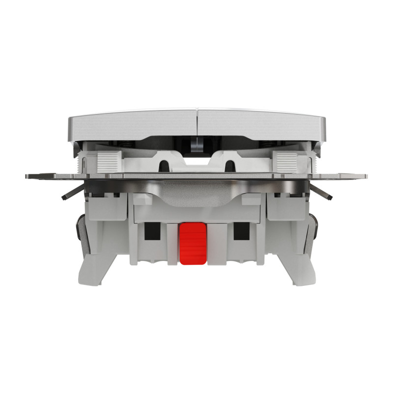 Кнопочный двухклавишный выключатель Алюминий 73х73х37mm ABS-UV [SDD113118] Sedna Design & Elements Schneider Electric