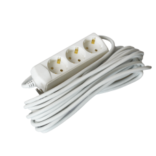 Удлинитель 7м 3 гнезда 2Р+PЕ IP20 [WYP10-10-03-07-G-G-U] ECO UEC